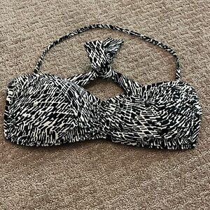 Bandeau/halter bikini top